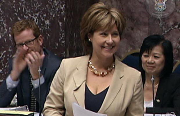  Is Premier Clark's cleavagerevealing attire appropriate for the 